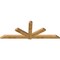 Ekena Millwork Kennewick Rough Sawn Timber Gable Bracket, Western Red Cedar, 108"W x 40"H x 4"D x 6"F, 9/12 Pitch GBW108X40X0406KEN00RWR - alternate 2
